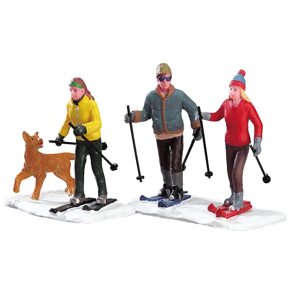 lemax-cross-country-friends-set-of-2-figurines-ski-vail-village image 1