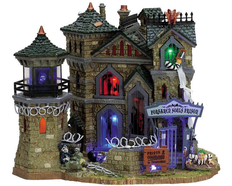 lemax-forsaken-souls-prison-spooky-town-lumineux-halloween image 1