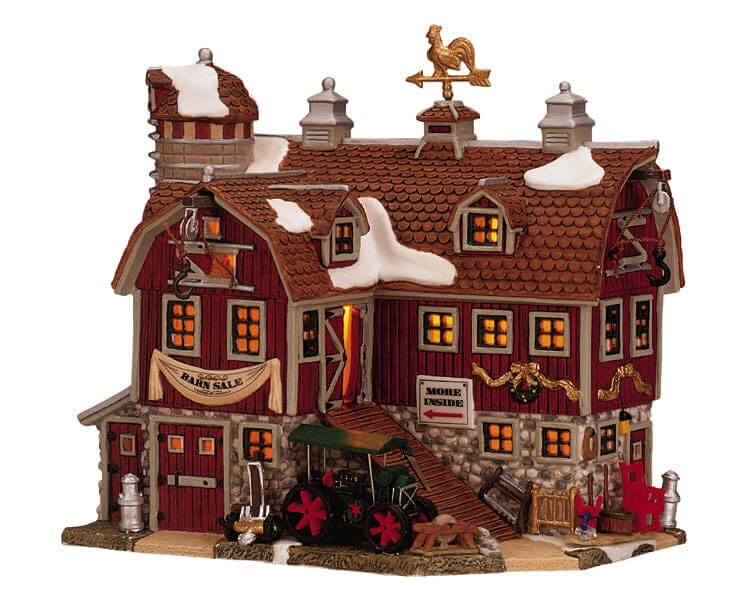 lemax-barn-sale-grange-lumineuse-vente-de-grange-miniature image 1