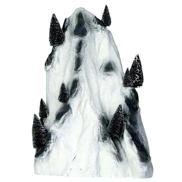 lemax-large-ski-mountain-backdrop-fond-montagne-8-sapins-miniatures image 1