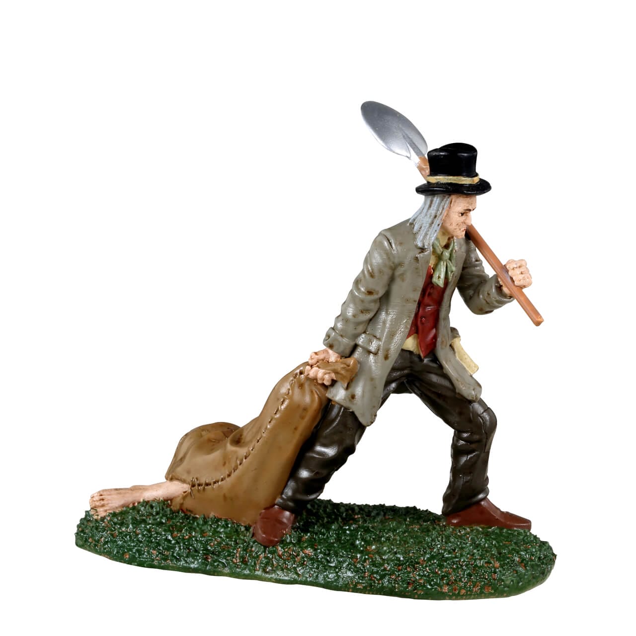 lemax-grave-digger-body-bag-figurine-spooky-town image 1