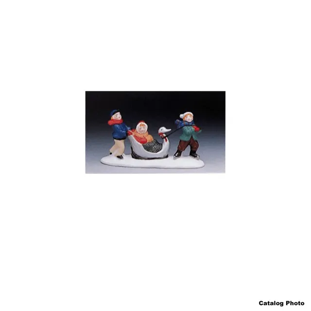 lemax-swanning-through-figurine-lac-aux-cygnes-village-miniature image 1