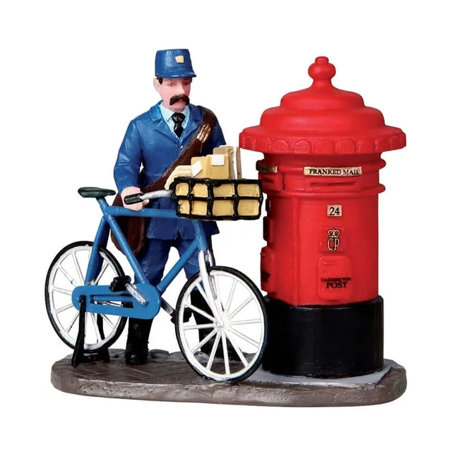 lemax-the-postman-figurine-facteur-village-miniature image 1