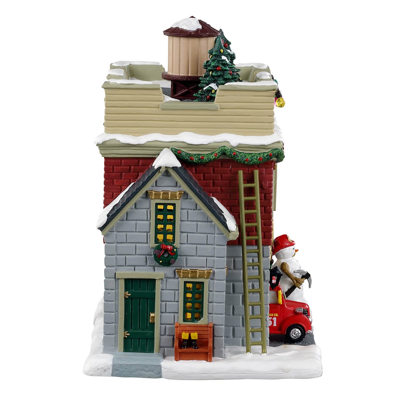 lemax-casey-st-firehouse-51-caserne-lumineuse-jukebox-junction image 2