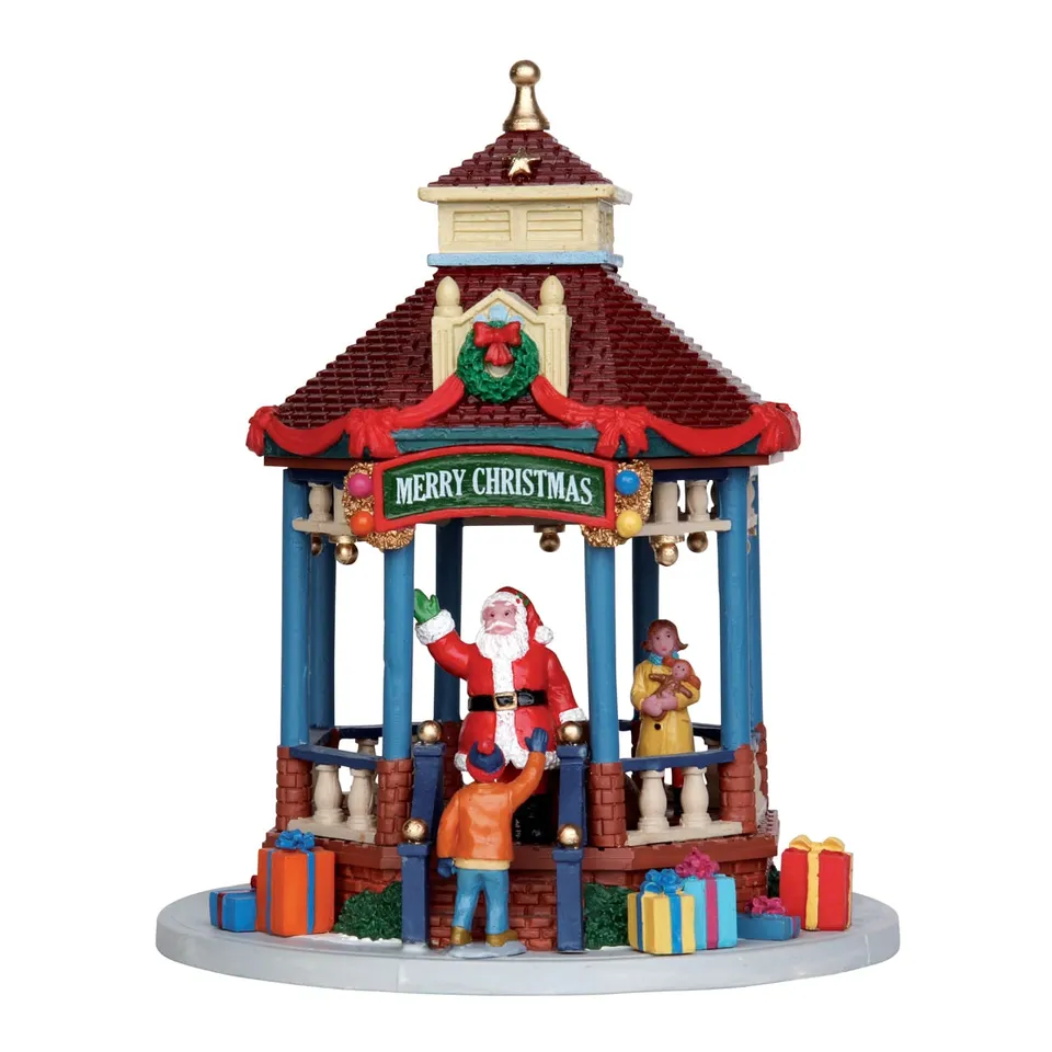 lemax-holly-grove-gazebo-kiosque-lumineux-village-de-no-l image 1