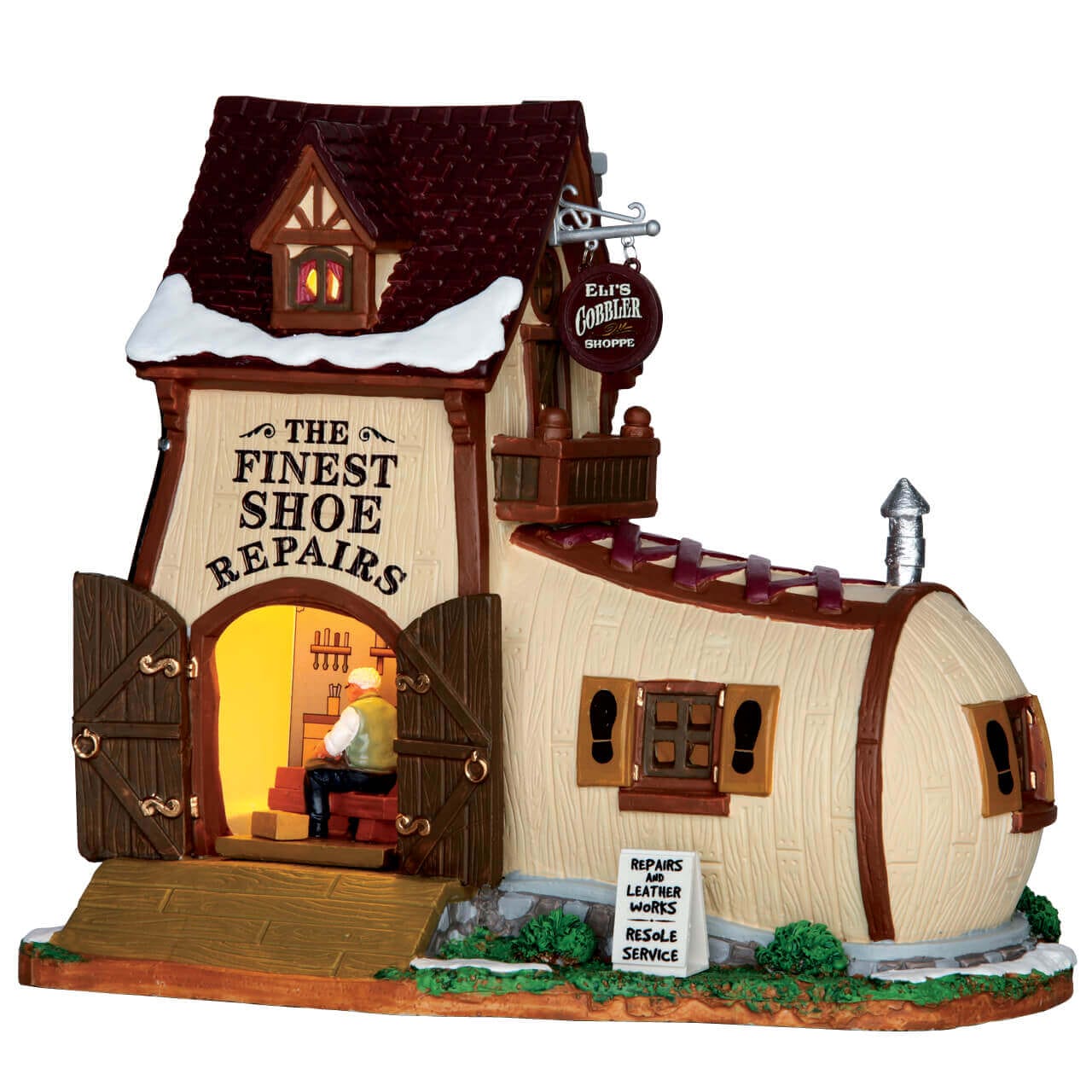 lemax-eli-s-cobbler-shoppe-village-miniature-lumineux image 1