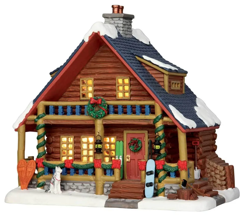 lemax-parker-s-cabin-chalet-miniature-lumineux-de-no-l image 1