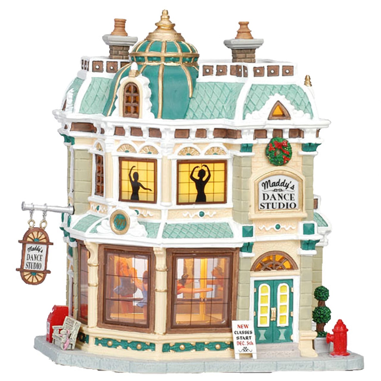 lemax-maddy-s-dance-studio-maison-lumineuse-village-collection image 1