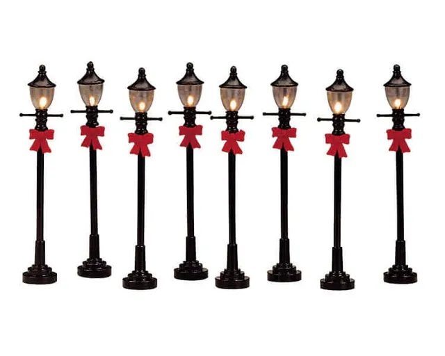lemax-gas-street-lamp-lampadaire-miniature-lumineux-village-de-no-l image 1