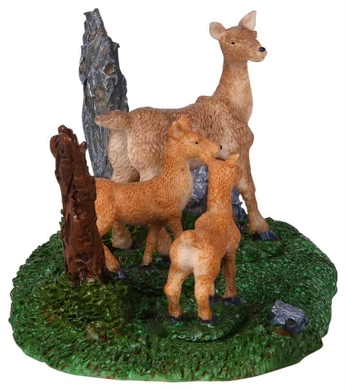 lemax-a-doe-and-her-fawns-biche-et-faons-village-miniature image 3