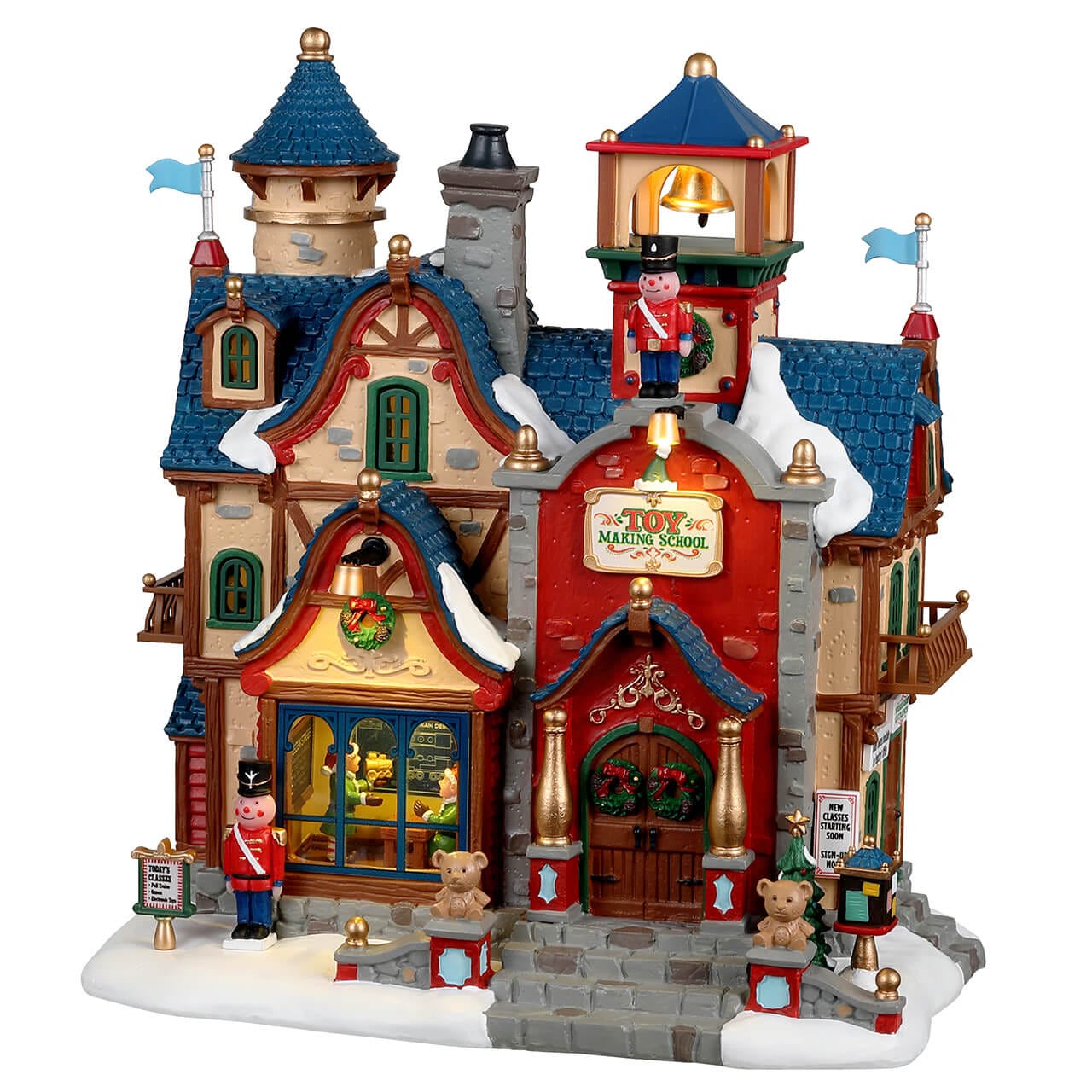 lemax-toy-making-school-cole-de-lutins-lumineuse-santa-s-wonderland image 1