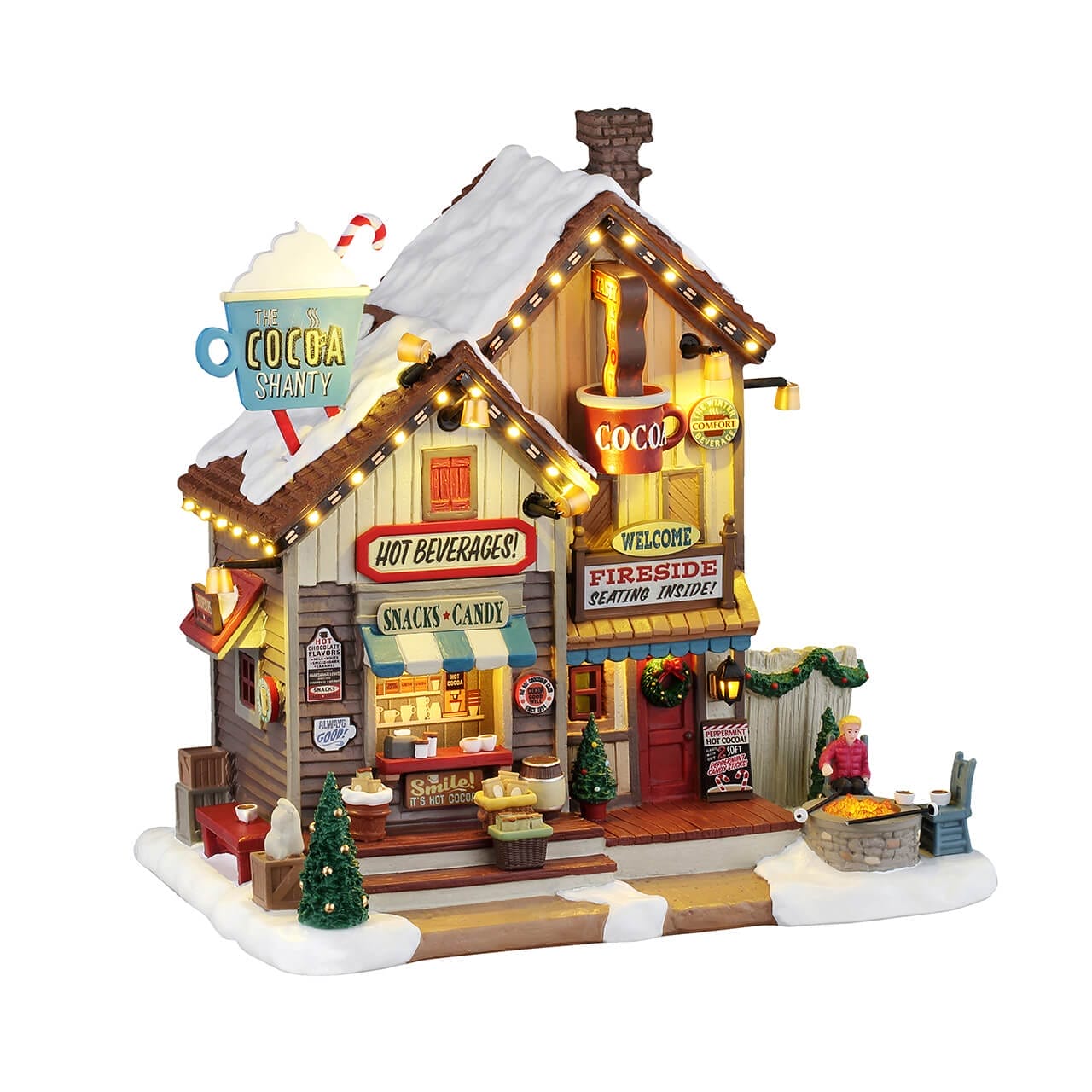 lemax-the-cocoa-shanty-chalet-chocolat-chaud-lumineux image 1
