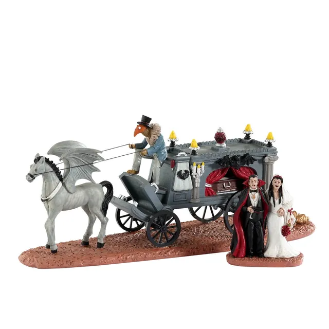 lemax-newly-deads-spooky-town-corbillard-mari-s-halloween image 1