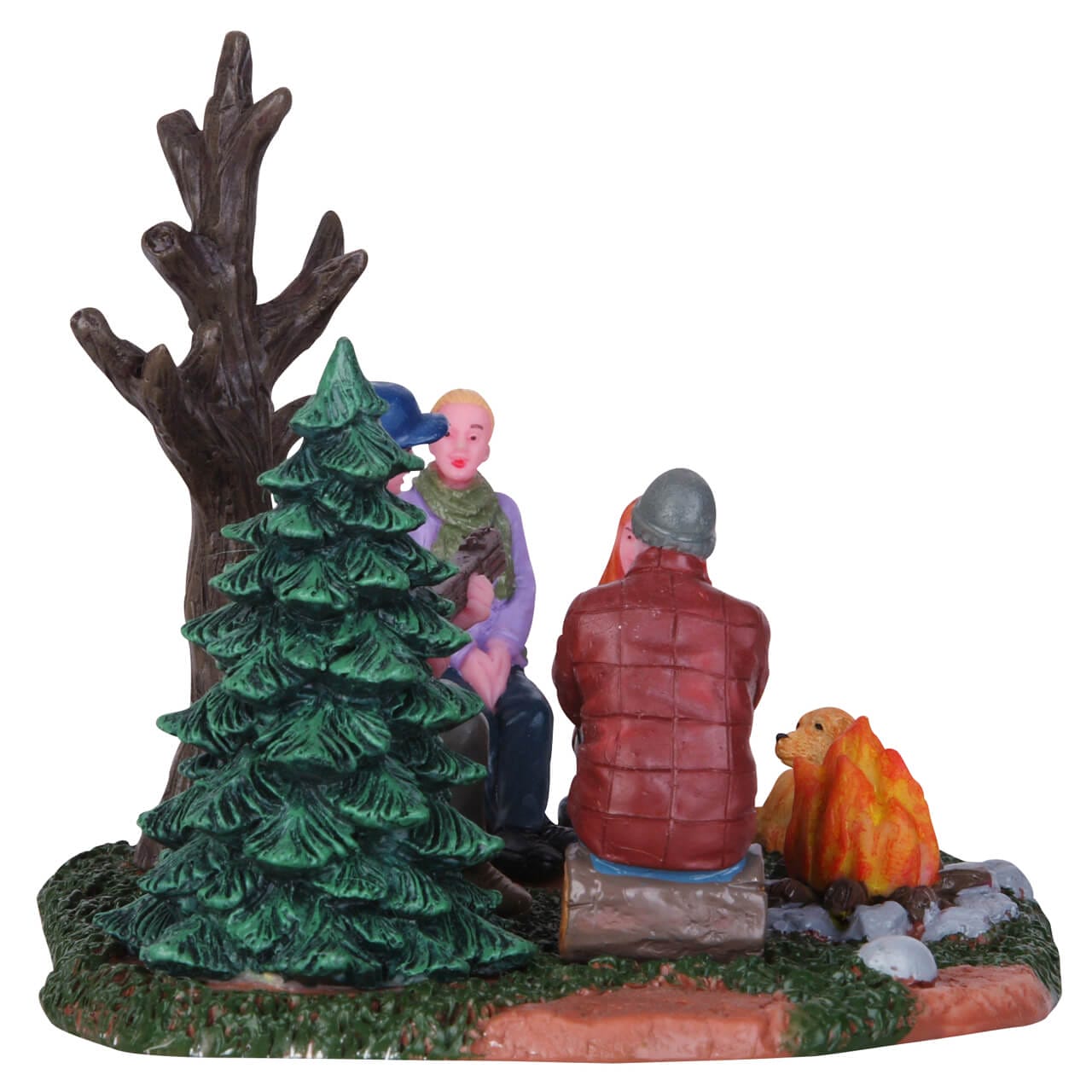 lemax-campfire-music-sc-ne-miniature-feu-de-camp-musiciens image 3