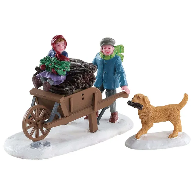lemax-gathering-kindling-figurines-caddington-fagots-de-bois image 1