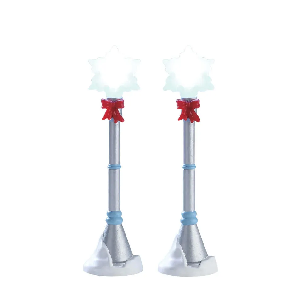 lemax-snowflake-lamp-post-set-de-2-r-verb-res-flocon image 1
