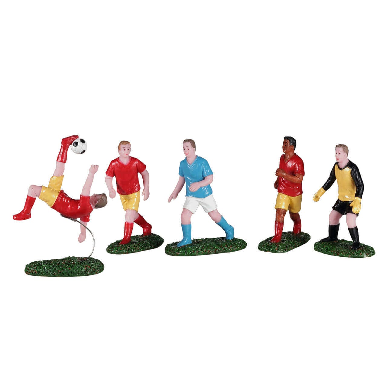 lemax-playing-soccer-figurine-foot-village-miniature image 1