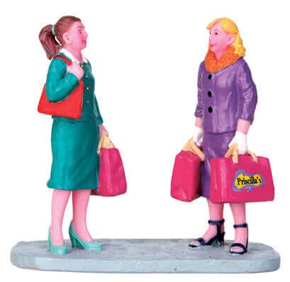lemax-girls-shopping-day-figurines-village-de-no-l image 1