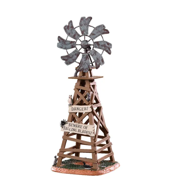 lemax-spooky-windmill-moulin-hant-halloween-spooky-town image 1