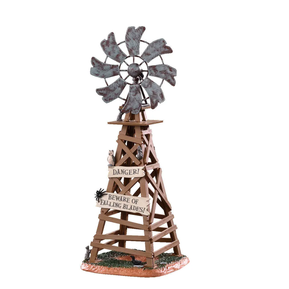 lemax-spooky-windmill-moulin-hant-halloween-spooky-town image 1