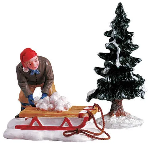 lemax-ready-for-a-fight-figurines-bataille-de-boules-de-neige image 1