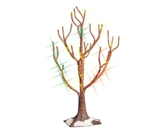 lemax-shimmering-oak-multi-medium-sapin-lumineux-stable image 1