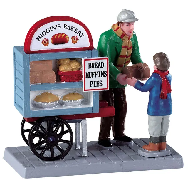 lemax-delivery-bread-cart-figurine-chariot-pain-caddington image 1