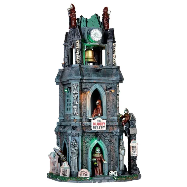 lemax-the-bloody-belfry-sc-ne-anim-e-lumineuse-et-sonore-spooky-town image 1