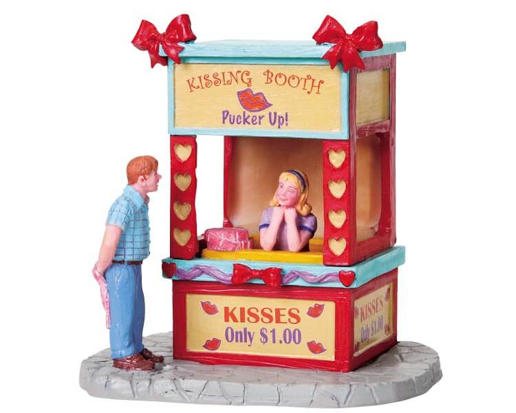 lemax-kissing-booth-stand-bisous-miniature-village-de-no-l image 1