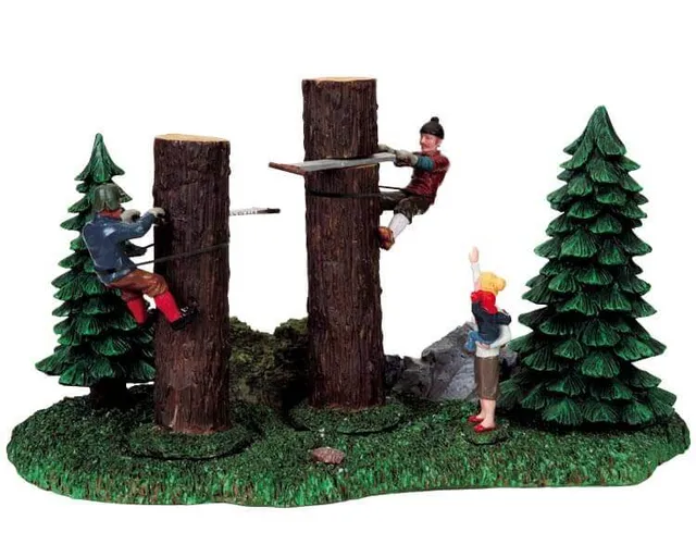 lemax-tree-climbing-games-figurines-jeux-dans-sapin-miniature image 1