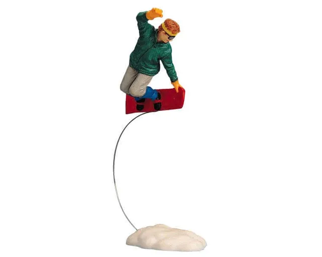 lemax-radical-snowboarder-figurine-village-de-no-l-snowboarder image 1
