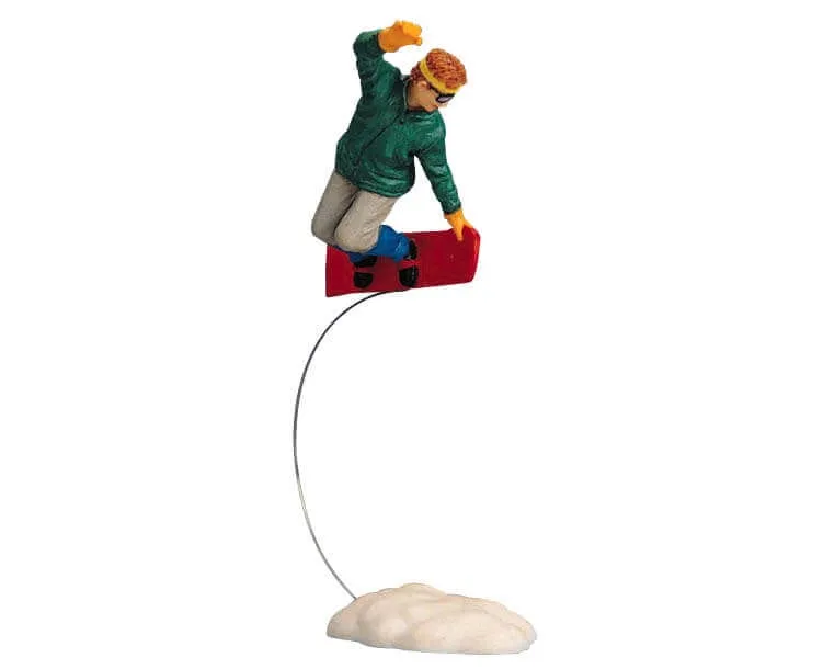 lemax-radical-snowboarder-figurine-village-de-no-l-snowboarder image 1