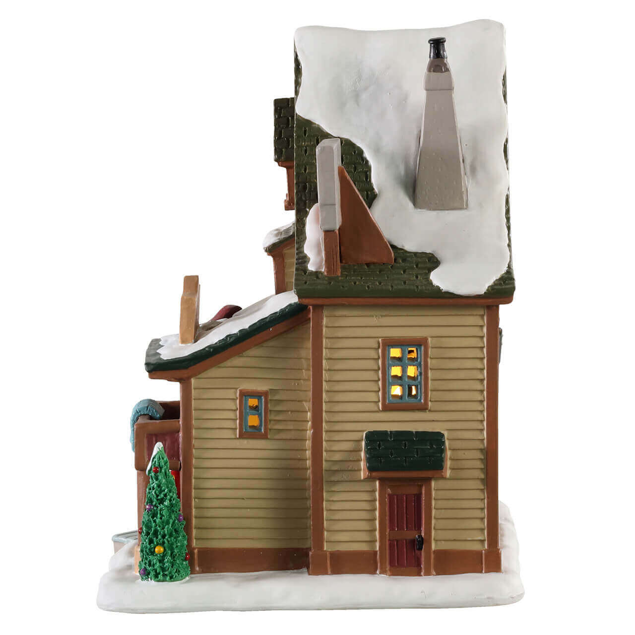lemax-creekside-mountain-bed-breakfast-chalet-miniature-lumineux image 3