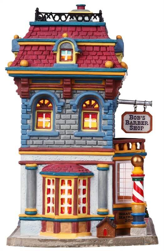 lemax-bob-s-barber-shop-the-shoe-shiner-b-timent-miniature image 2