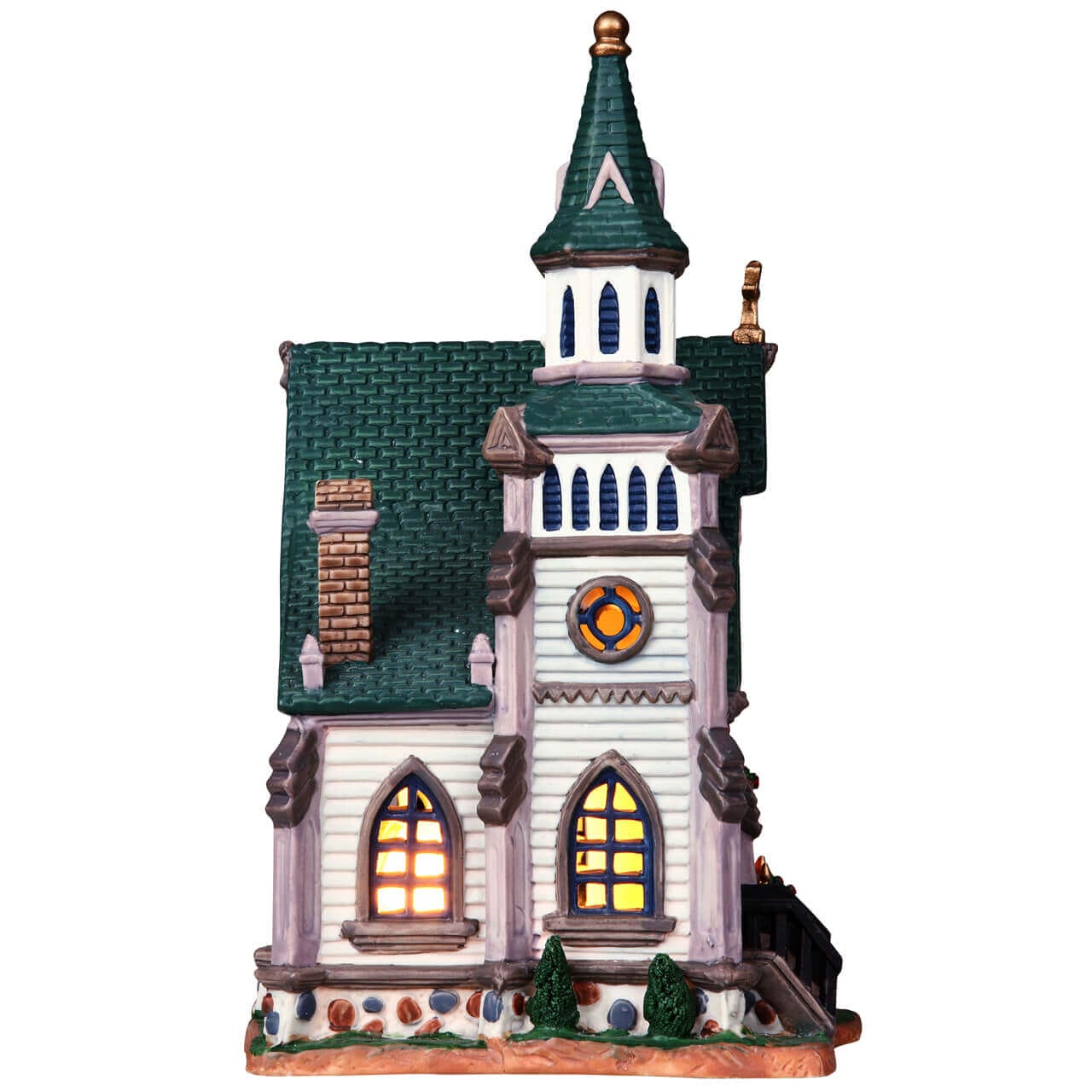 lemax-cedar-valley-church-glise-lumineuse-village-miniature image 3