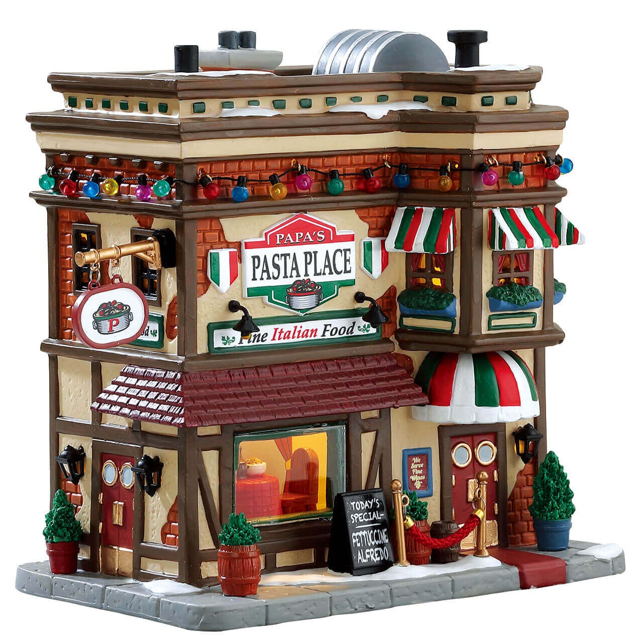 lemax-papa-s-pasta-place-restaurant-italien-illumin-village-de-no-l image 1