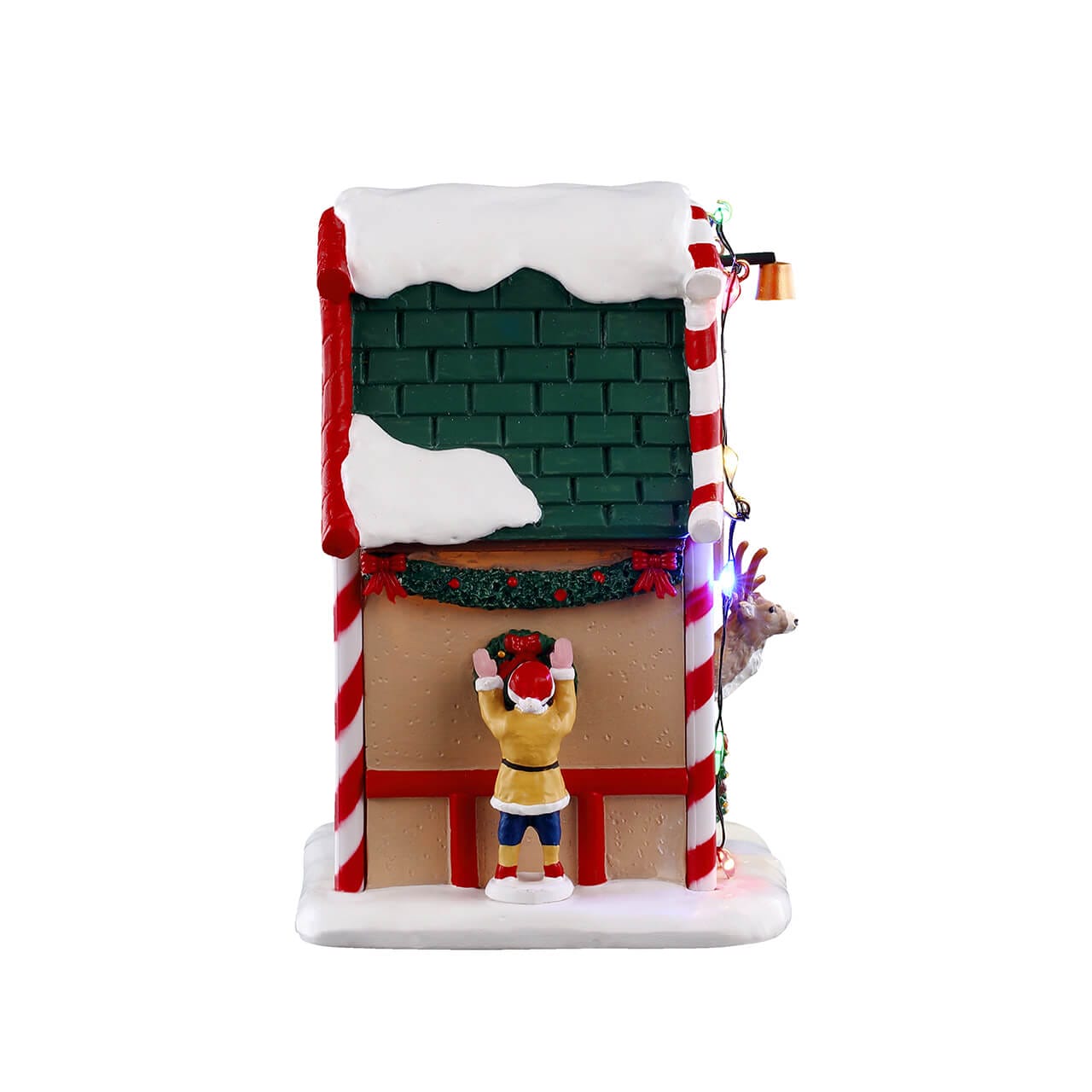 lemax-prancer-s-den-cabane-lumineuse-renne-santa-s-wonderland image 2