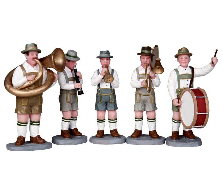 lemax-oom-pah-band-figurine-groupe-de-musique-village-miniature image 1