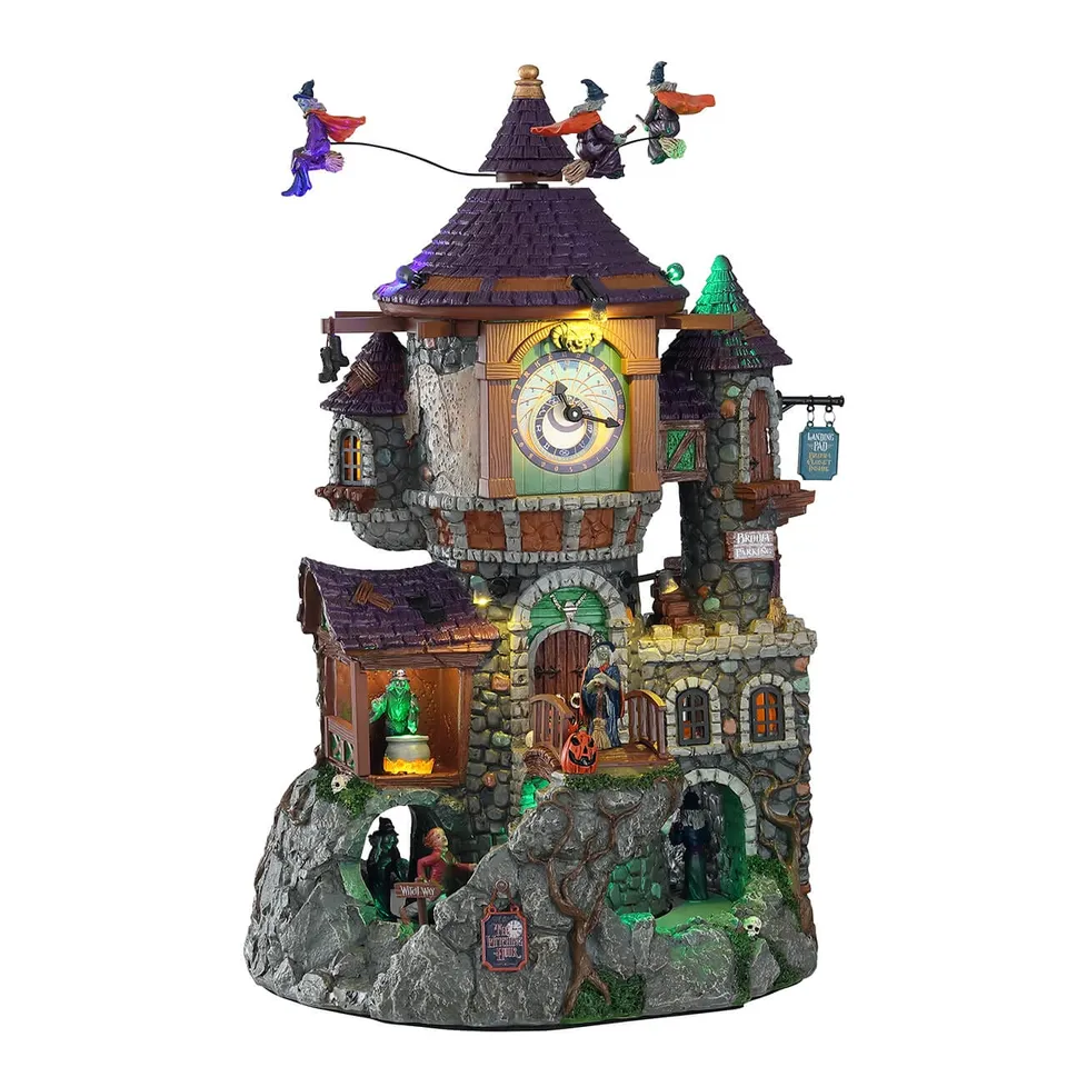 lemax-the-witching-hour-tour-horloge-anim-e-spooky-town image 1