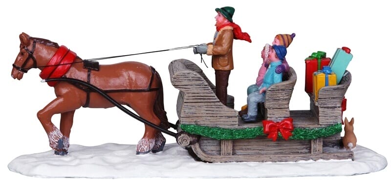 lemax-sleigh-ride-figurine-tra-neau-de-no-l-miniature image 4
