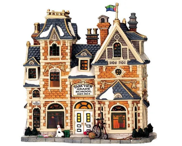 lemax-park-view-school-cole-miniature-lumineuse-village-de-no-l image 1