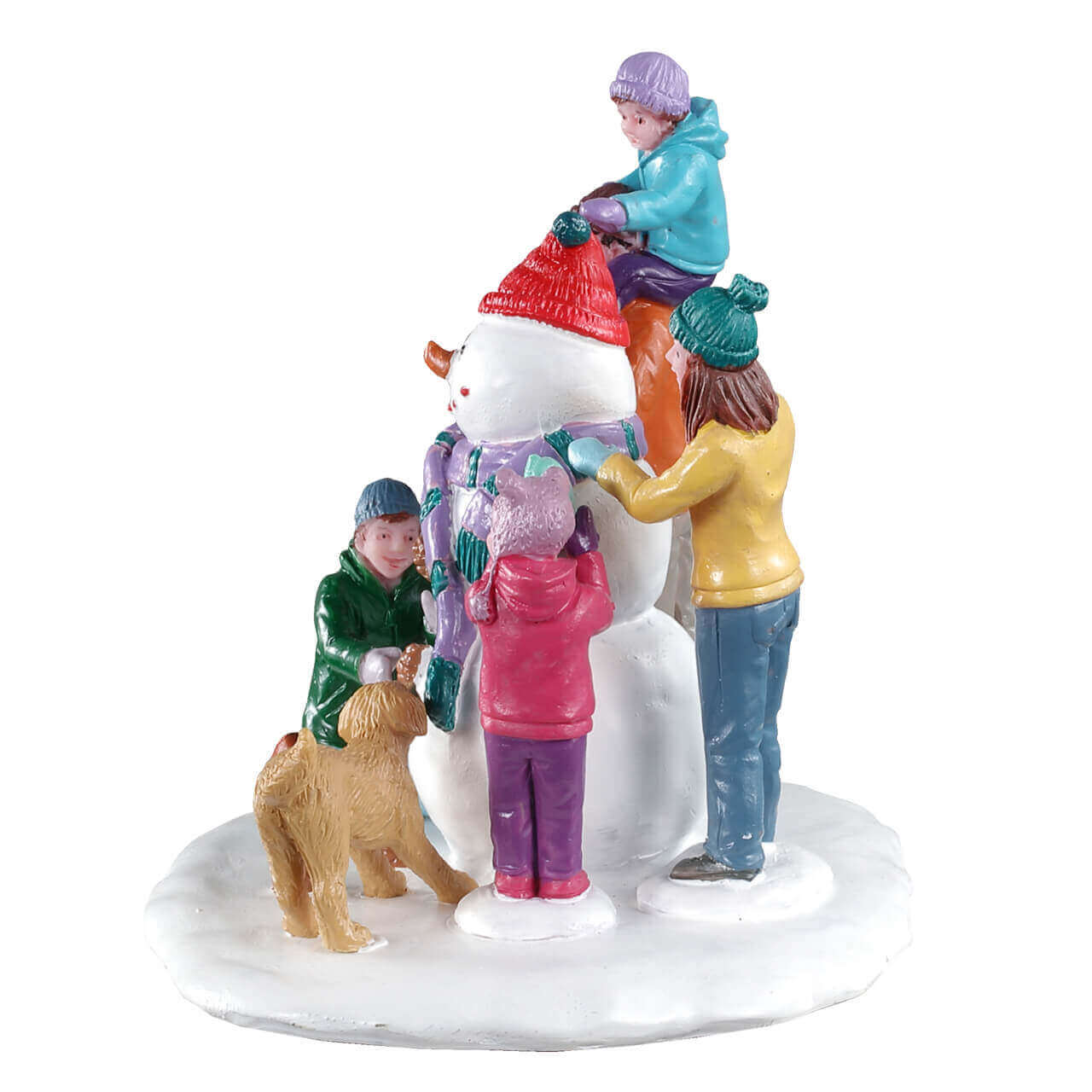 lemax-snowman-teamwork-figurine-famille-bonhomme-de-neige-vail-village image 3