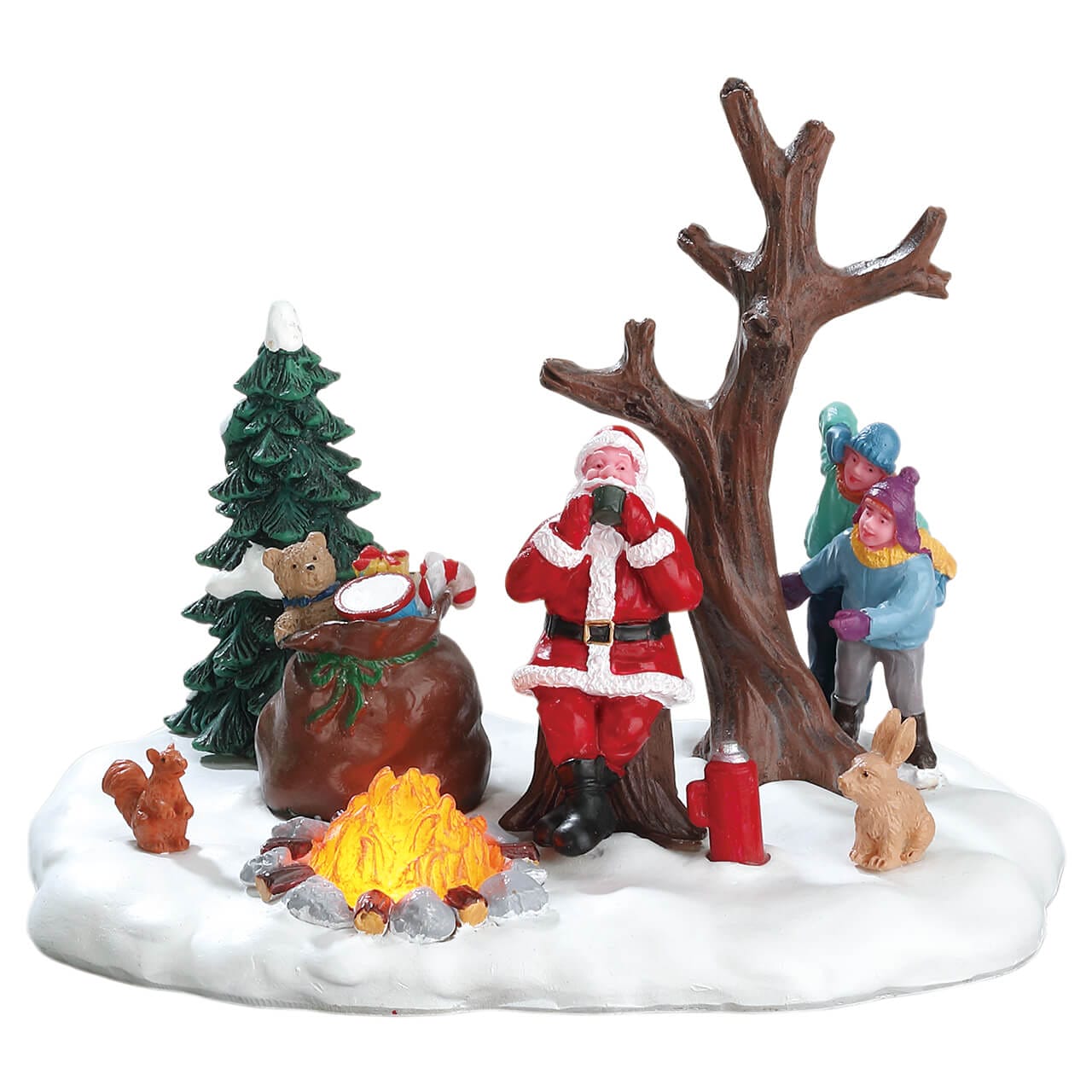 lemax-santa-takes-a-break-figurine-p-re-no-l-village-de-no-l image 1