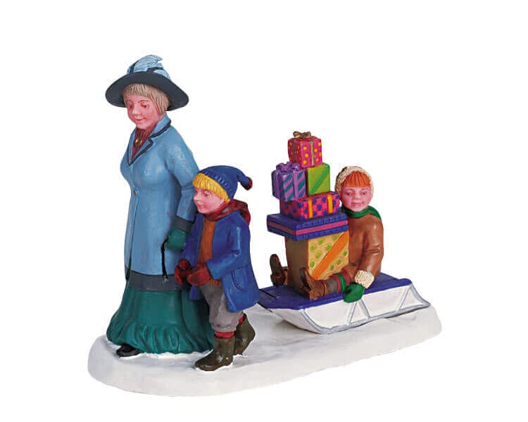 lemax-shoppers-sled-figurine-tra-neau-village-de-no-l image 1