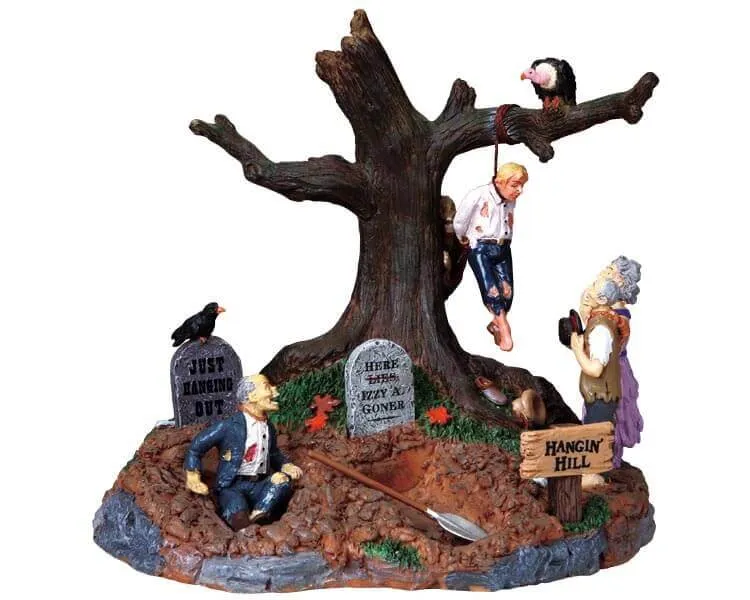 lemax-hangin-hill-d-cor-spooky-town-pour-village-d-halloween image 1
