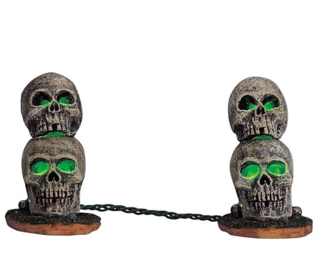 lemax-lighted-skull-cr-ne-lumineux-halloween image 1