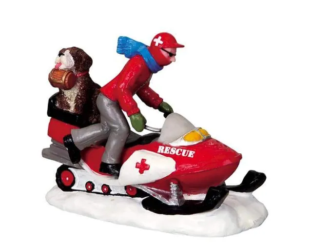 lemax-ski-patrol-rescue-figurine-village-miniature image 1