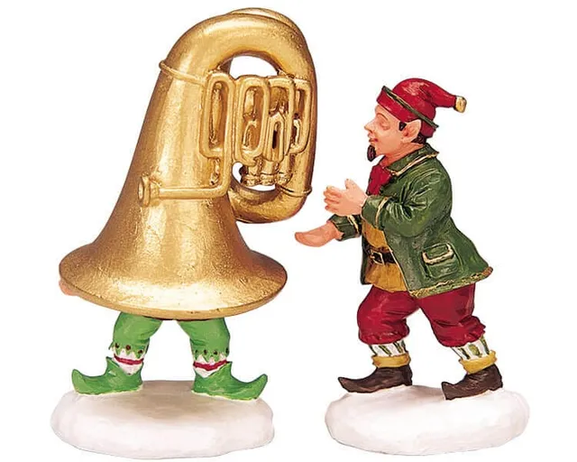 lemax-tube-o-elf-figurine-elfe-village-de-no-l-miniature image 1