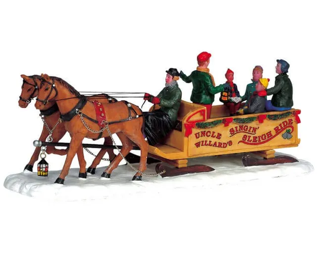 lemax-general-products-singin-sleigh-ride-figurine-tra-neau-chantant image 1