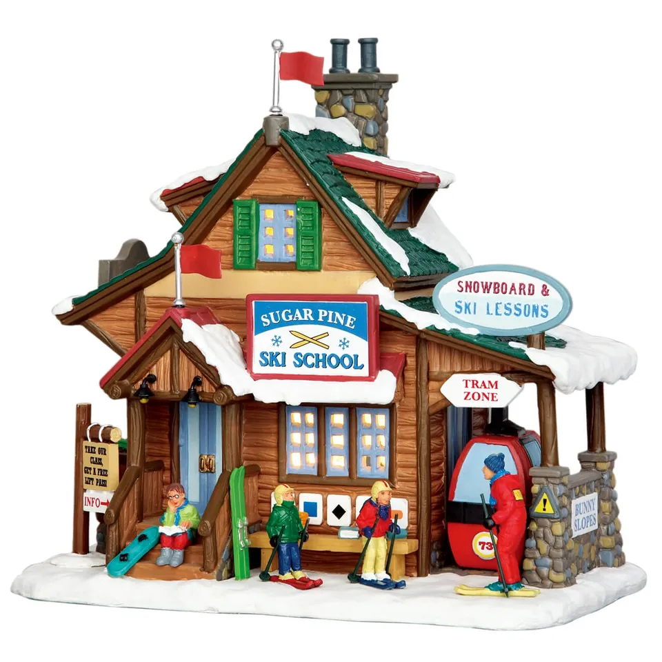 lemax-sugar-pine-ski-school-d-cor-cole-de-ski-village-de-no-l image 1